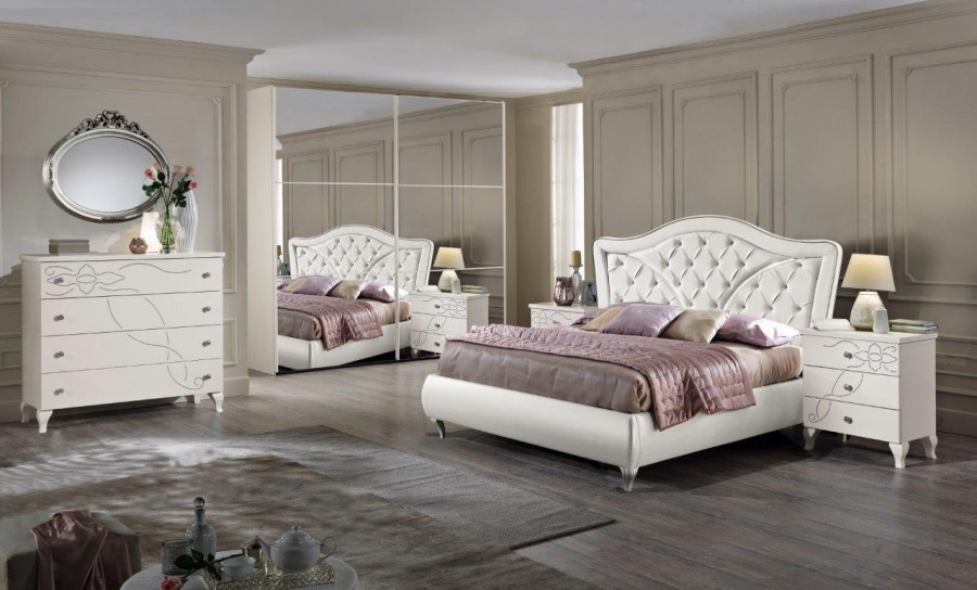 Camera da letto classica Produzione artigianale Modello Matisse Bianco a  Rimini - Sconto 50%